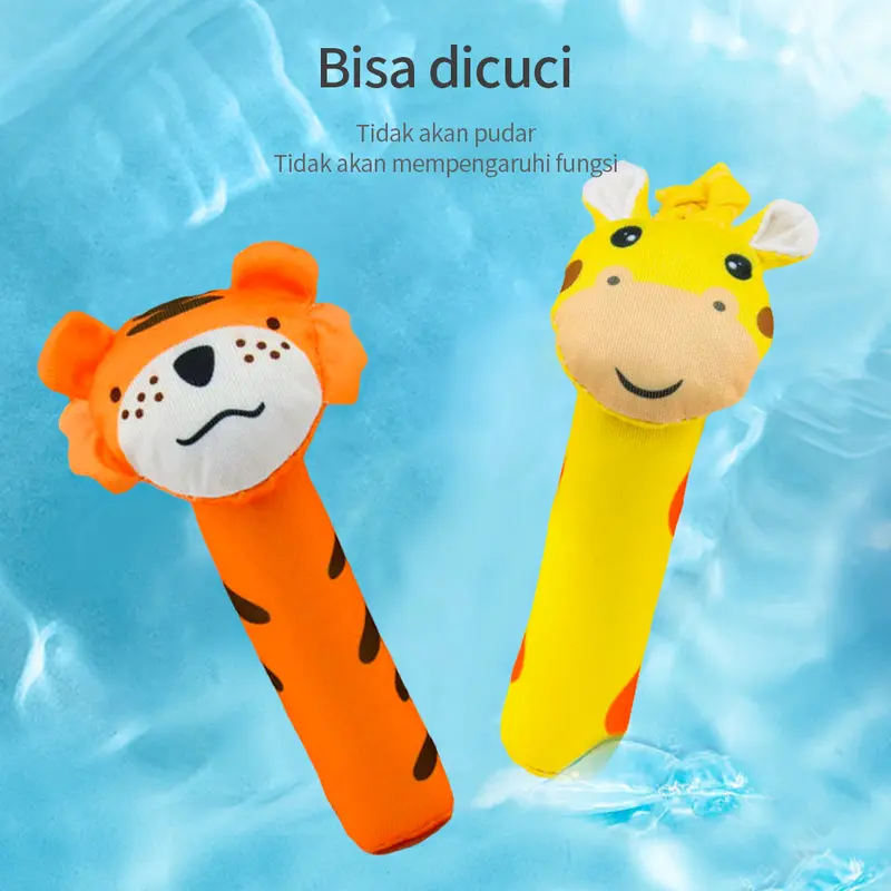 LAKOE Boneka rattle bayi doll toys mainan anak stik hewan animal binatang 2