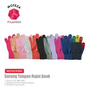 Sarung Tangan Rajut Anak  Premium Kids Gloves Sd Perempuan