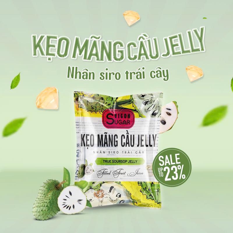 Kẹo dẻo mềm kim cương có nhân sốt trái cây thơm ngon bổ dưỡng gói 150g 7 vị  Ăn Vặt keo du 6