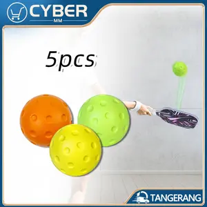 5PCS Bola Pickleball Anti Stress PU 74mm Pickle Ball Bola Pickleball Senyap Dan Minim Kebisingan Untuk Latihan Pickleball Dan Latihan Di Luar Ruangan