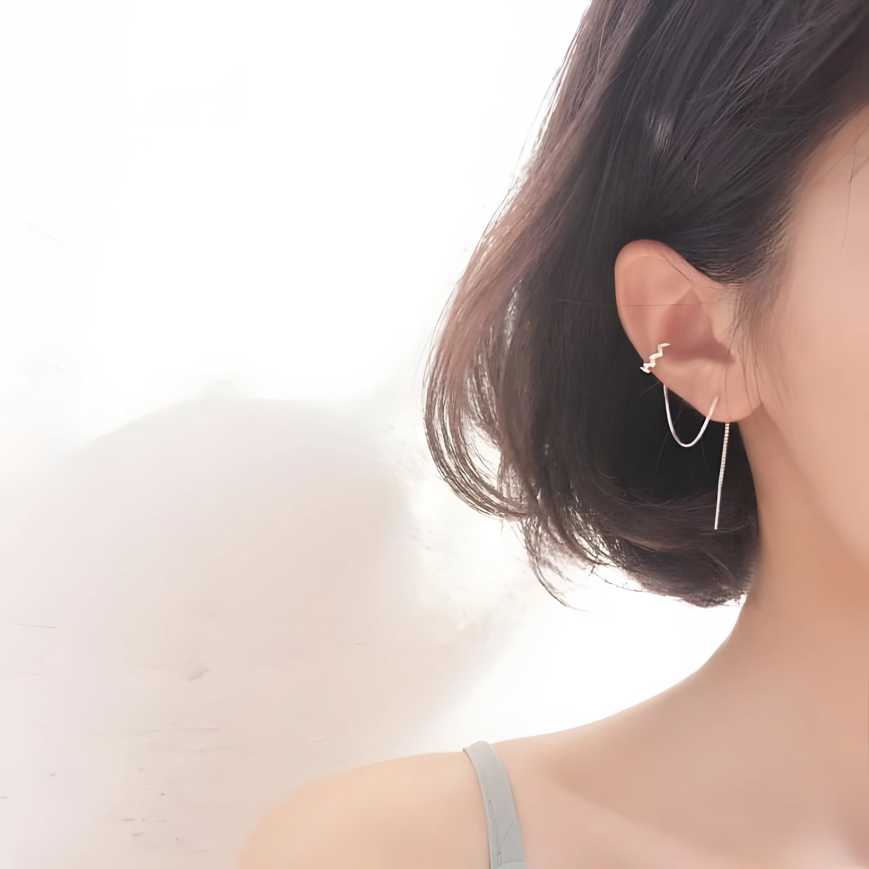 Dear Me - Claire Earrings (925 Sterling Silver with Gold Plating) Anting