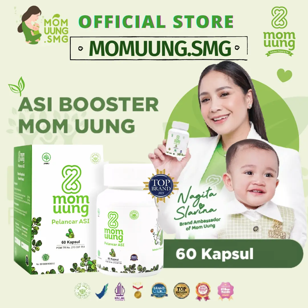 MOM UUNG Asi Booster ASI BPOM Halal Herbal 60 Kapsul