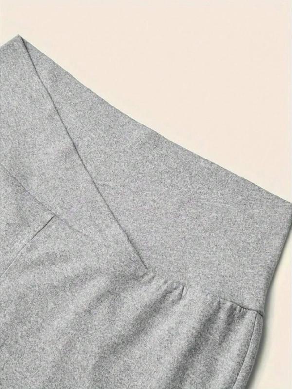 Women's Solid Color High Waist Shorts, Casual Comfy Breathable Skinny Shorts for Daily Wear, Ladies Bottoms for Spring & Fall 2