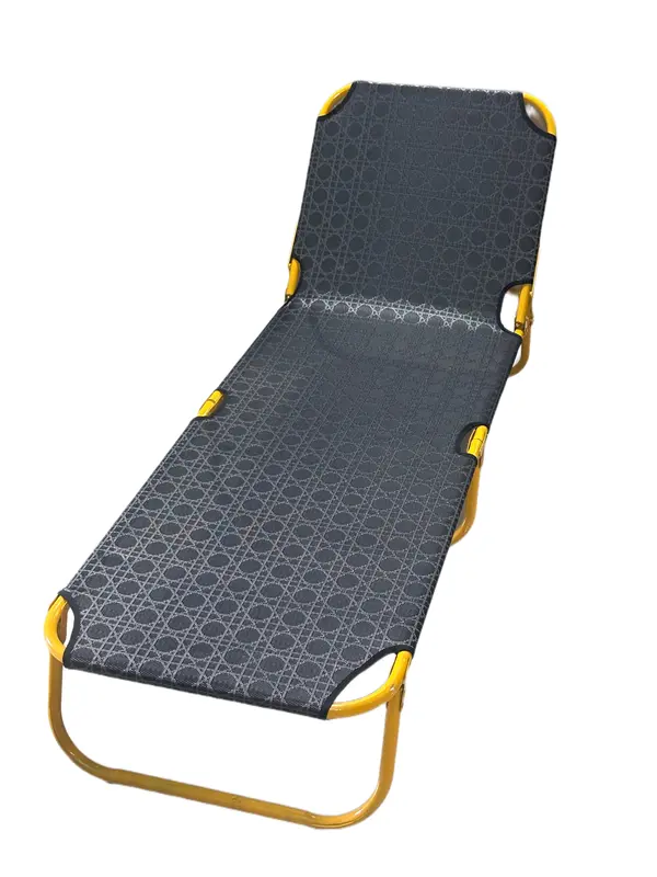 Giường văn phòng ngang 57x1m80 ( sắt phi tròn 22 sơn tĩnh điện MÀU VÀNG ) vải lưới textilen ngang 57 x dài 1m80 gấp khung quái giuong thong minh ngủ lò pallet sập gỗ 4