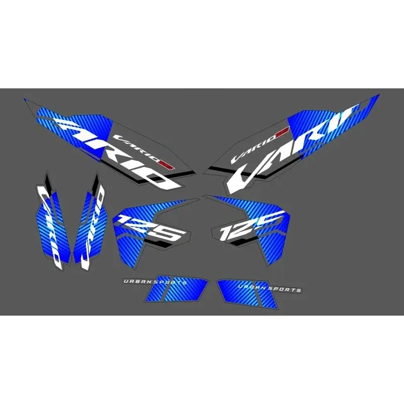 striping transparan vario new 2023 custom motif malaysia Motorcycle 8