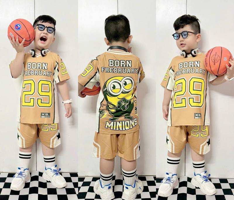 Product Introduction of Đồ bộ bé trai mặc nhà quần đùi in 3D chất thun lạnh áo ngắn tay họa tiết thời trang đường phố 2