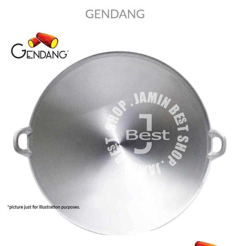 Product Introduction of Gendang 35.5cm POL14 Aluminium Polished Classic Wok Kuali 35.5cm  (POL-14 - Silver) Cookware Kitchenware Pans 2