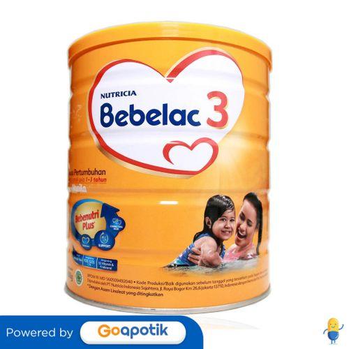 Gambar NUTRICIA BEBELAC 3 HIQ-EQ USIA 1-3 TAHUN RASA VANILA 800 GRAM KALENG dari Apotek Eva Jaya by GoApotik Kab. Bekasi Tokopedia