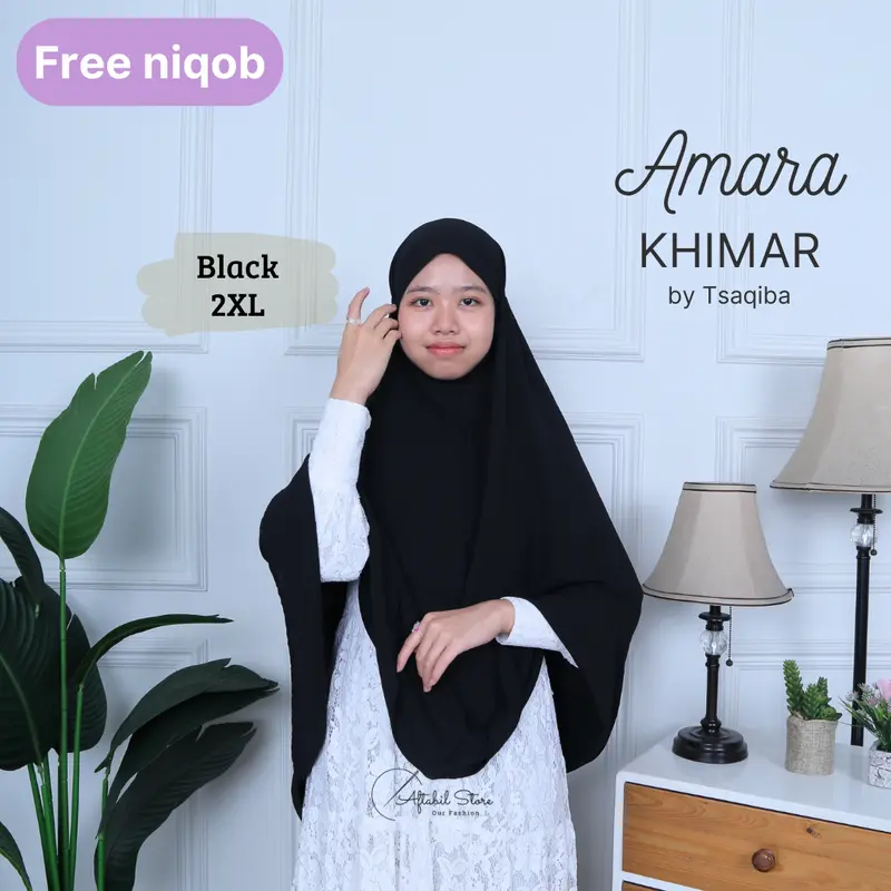 Free Niqab Khimar Instani Muslim Jilbab HiJAB   - Amara Airflow Bergo  Kerudung  Syari 4