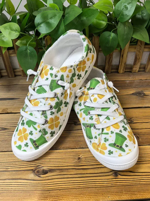 Women's Cartoon Print Lace Up Low Top Sneakers, Casual Comfortable Sports Shoes for Daily Wear, Female All-match Round Toe Shoes for Daily Wear 3