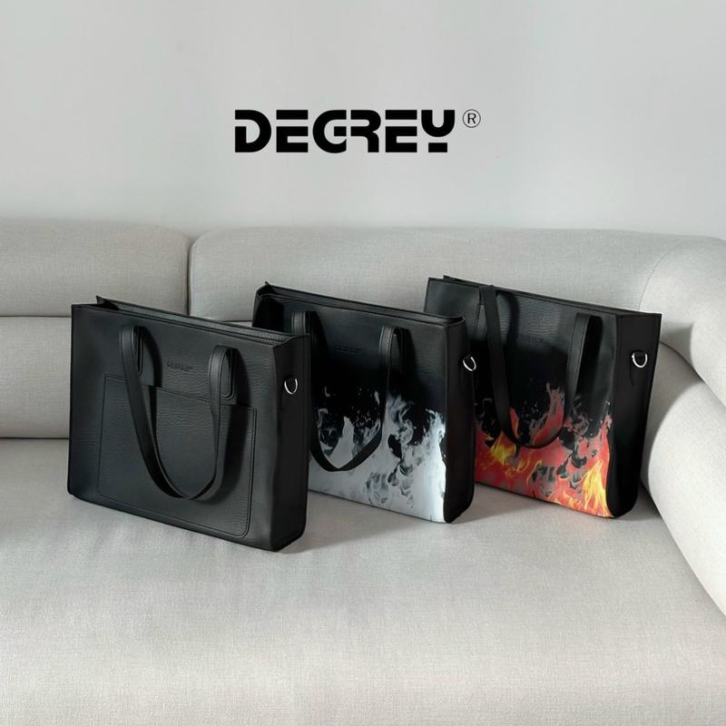  Túi tote da Degrey đeo chéo màu đen - TOTD Bag Nam 