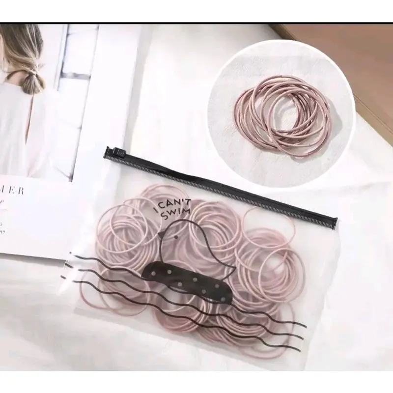 IKAT RAMBUT KOREA KEMASAN POUCH ISI 100 2