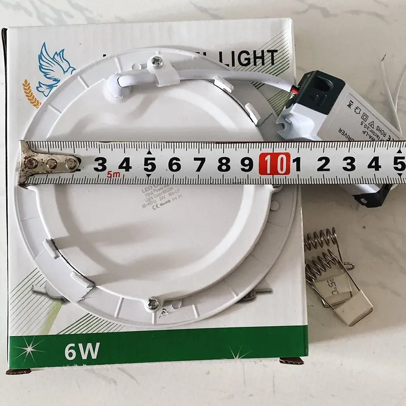 Đèn led âm trần siêu mỏng tròn 6w, 9w, 12w. đèn dowlight, thạch cao 4