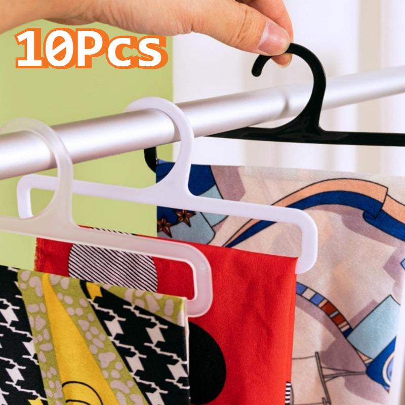 10Pcs Rectangular Scarf Towel Tie Rack Plastic Drying Racks Home ...