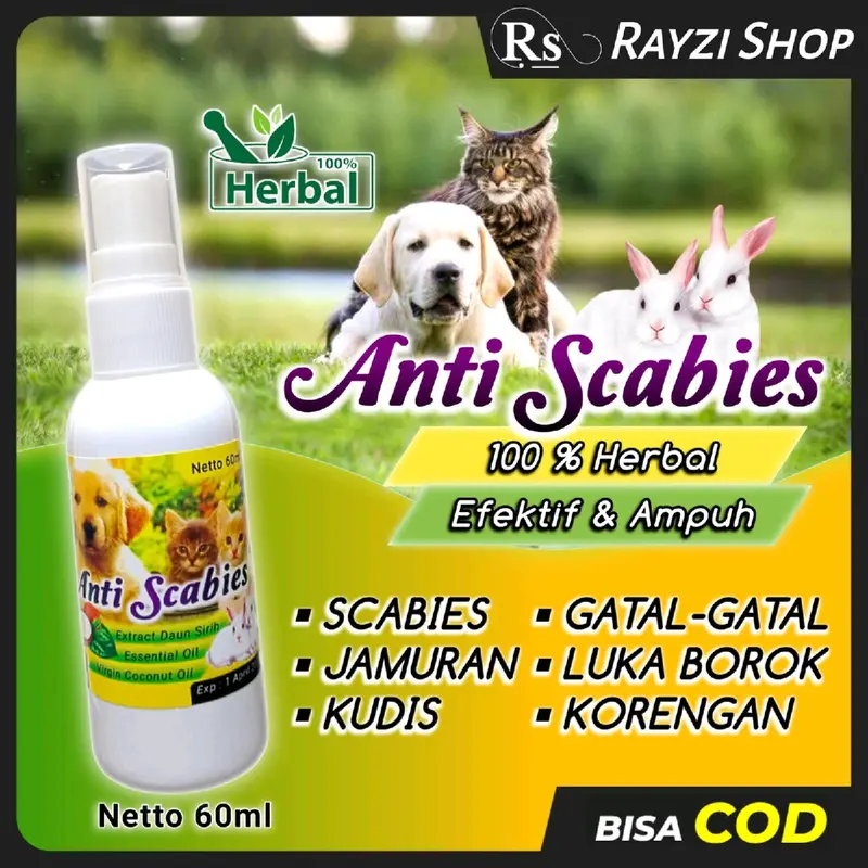 obat jamur spray semprot kucing,kelinci dan anjing obat scabies ,Jamur,kudis,gantal netto 60ml obat kutu kucing obat jamur kucing 0