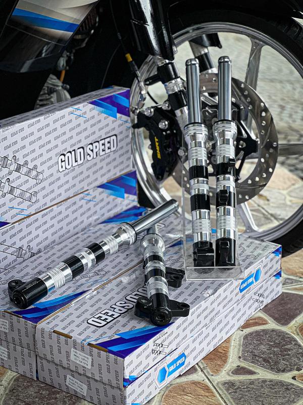 Phuộc trước phay CNC chính hãng WINROY - mẫu V3 sẵn hàng cho SIRIUS, EX135 ( LẮP CHO HEO KIỂNG ), EX150 Phụ Tùng