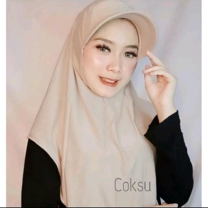 Product Introduction of Hijab Instan Sporty Topi / Hijab Topi Jersey Anti Panas 6