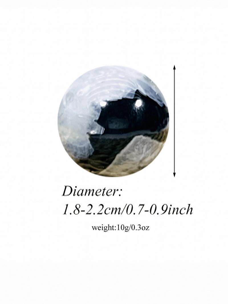 Product Introduction of Natural Black Onyx Agate Mini Sphere, High-quality Onyx Agate Geode, Casual Rock Crystal for DIY, Home Decor, Jewelry Making 1