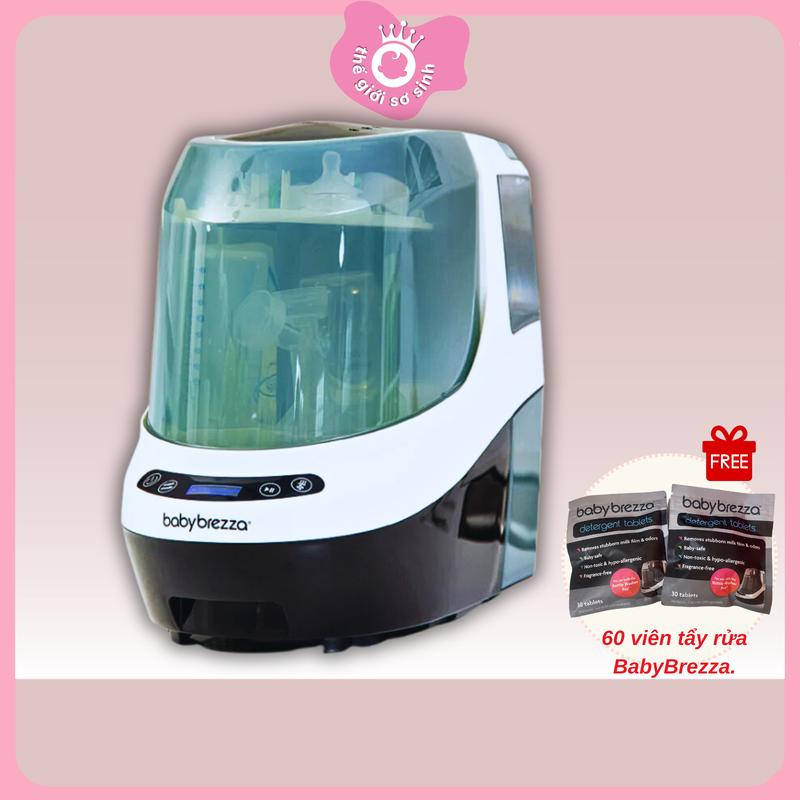 Agii 03 UV BabyBrezza hơi nước Máy rửa bình tiệt trùng bình sữa cao cấp 4in1 - Bảo hành 1 năm Máy Tiệt Trùng
