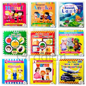BOARDBOOK BALITA BILINGUAL (INGGRIS-INDONESIA) // BOARDBOOK EDUKASI BALITA