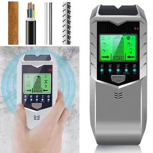 Localizador de pared 5 en 1, detector de tornillos, localizador de metales y madera con pantalla LCD, herramienta de medición profesional para decoración del hogar y bricolaje