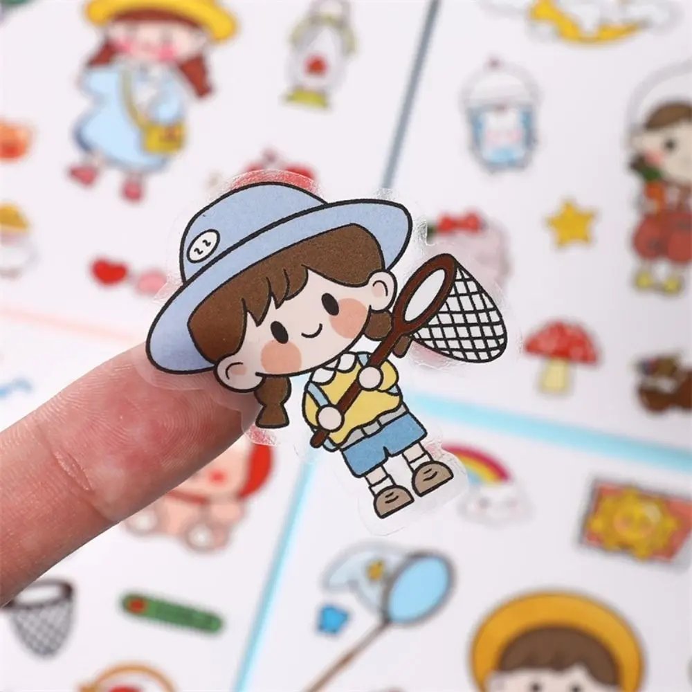 speetty Durable Cute Cartoon Patterns PVC Stickers Waterproof DIY Notebook Decoration Multicolor Scrapbook Decor Phone Water Bottle Decor Children Boys Girls