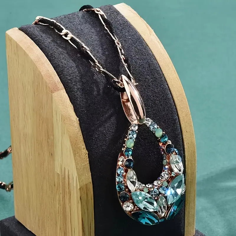 Turquoise Women's Sweater Chain | Hypoallergenic, Exquisite Craftsmanship Creative Hollow Design, Lightweight Ideal for Autumn & Winter, Suitable Casual Party Wear New Trendy Pendant Jewelry Women, Comfortable to 1
