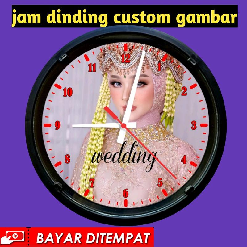 jam dinding custom gambar sendiri 2