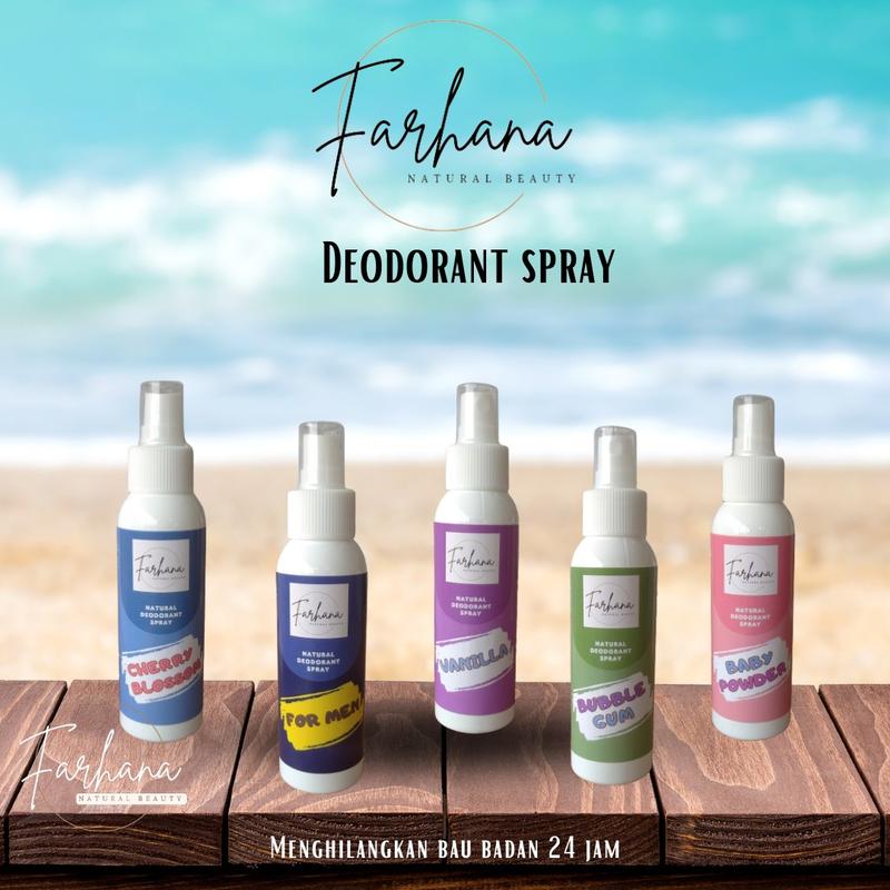 Product Introduction of Deodorant tawas spray by Farhana Paket 5 Pcs penghilang bau badan efektif dan cepat non alkohol aman tanpa iritasi 2