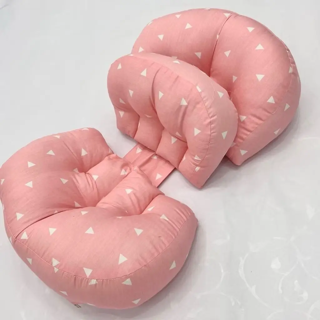 ￼Gối bầu cánh tiên kèm gối phụ kê đỡ bụng HABU tựa lưng cho mẹ bầu gối bầu cánh tiên sợi cotton bông 3D chống lụt xún