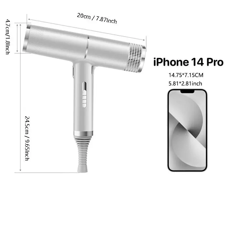 Comfort Smart Hair Dryer, Lightweight Volumizer Blow Hair Dryer for Christmas Gift, Professional Salon Blow Dryer for Fall, Anion High Power Hair Blower, Tideway Hair Dryer, Back To School Essentials, Christmas Birthday Winter Gift, Smooth Hair Product 1