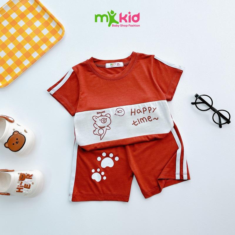 Bộ Đồ Cộc Tay Cho Bé Trai Bé Gái 9-30KG , Bộ Ngắn Tay hoạ tiết Hoạt Hình dễ thương, Chất thun lạnh Mềm Mát cho bé mặc nhà,  đi học 5