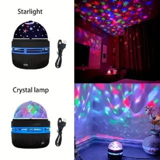 Lampu Langit Malam Bulan Bintang / Proyektor Galaxy Bintang Lampu Tidur 4