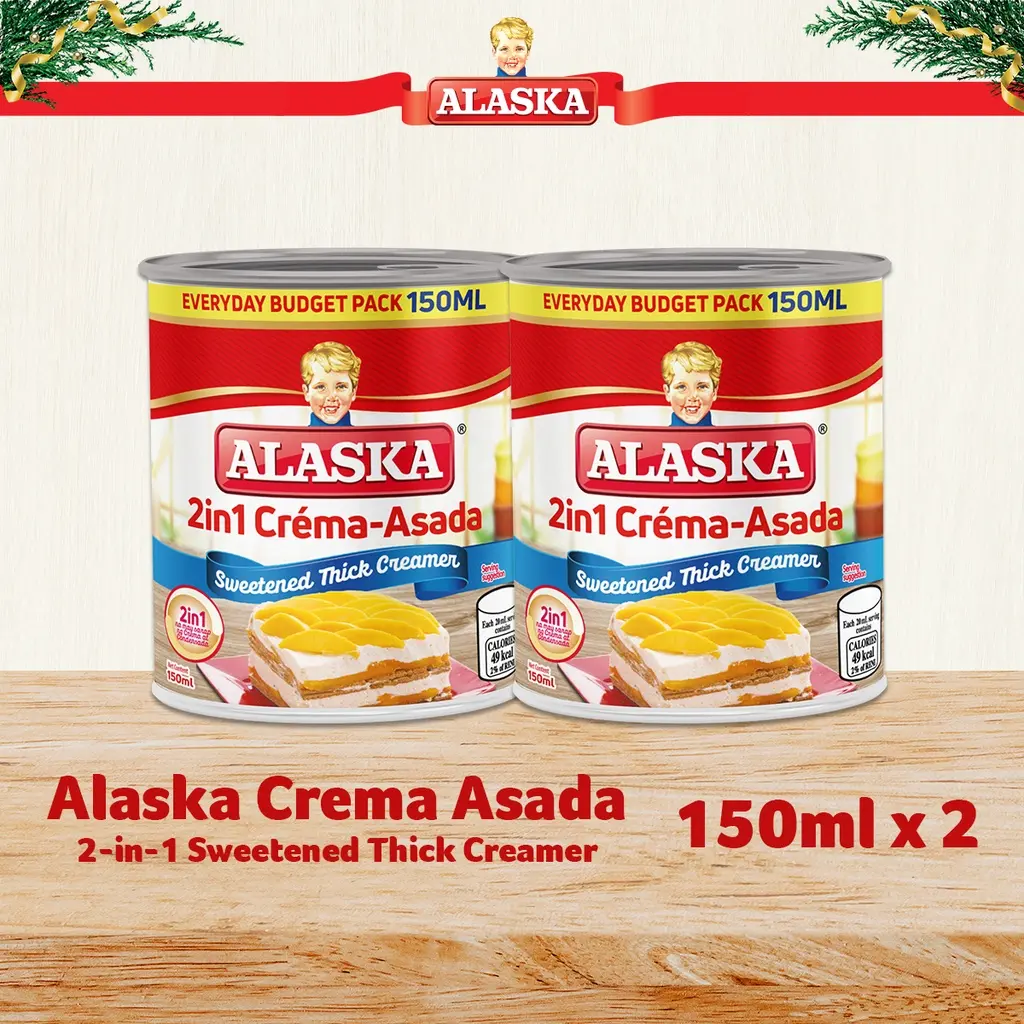 Alaska  2-in-1 Crema-Asada Sweetened Thick Creamer 150mL | Set of 2