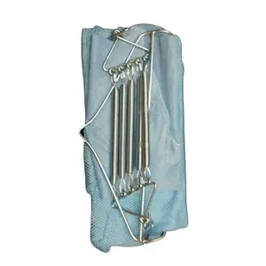 AYUNAN BAYI JOEYI PER 5 PAKAI KELAMBU LENGKAP DENGAN PER DAN BESI GANTUNGAN KAIN WARNA BIRU HIJAU PINK