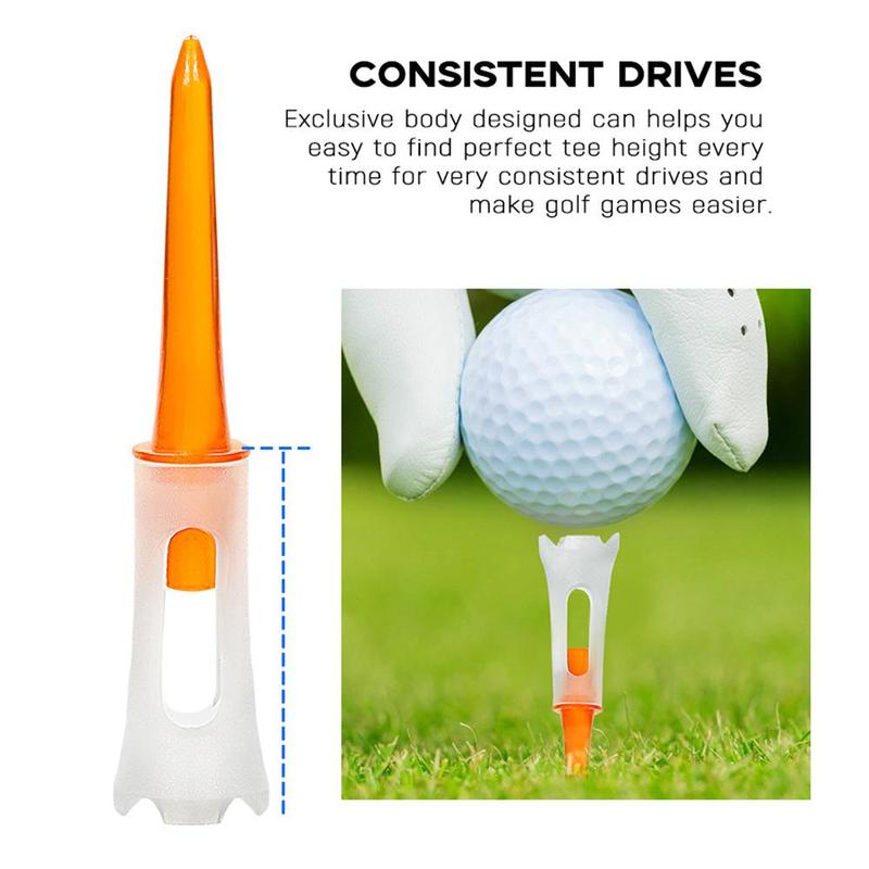 Random Color Plastic Golf Tee, 30pcs/set 4 Claw Design Golf Tee, Golf Training Equipment for Indoor Outdoor Use 3