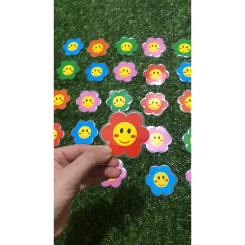 Combo 20 Hoa Nam Châm 5cm ép Plastic dùng để tích điểm khen thưởng và dạy học 2