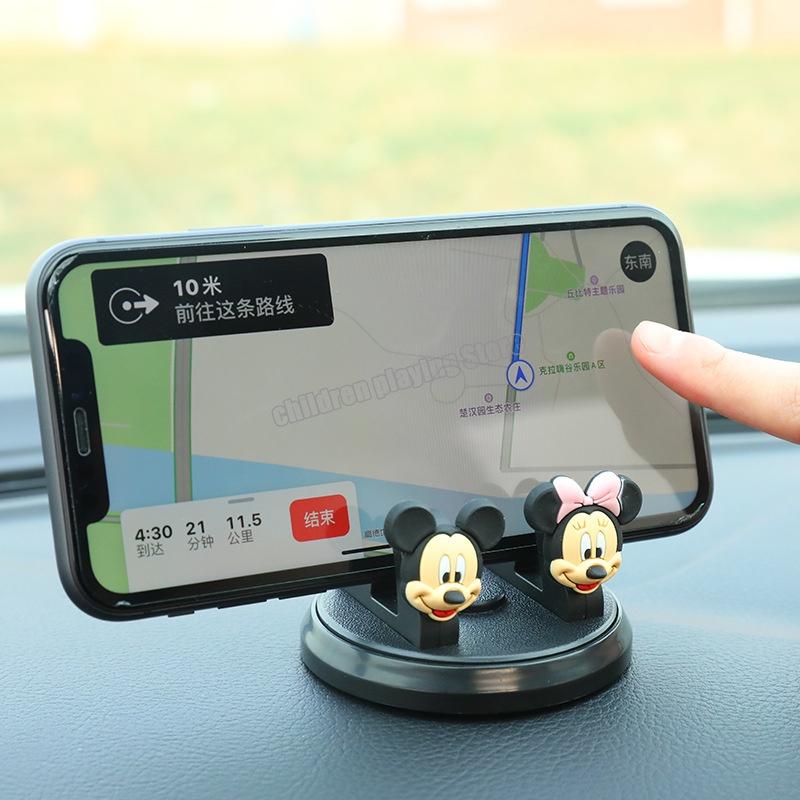 Giá Đỡ Điện Thoại Trên Ô Tô, Disney Mickey Mouse Minnie, Giá Đỡ Thông Dụng Cho Ô Tô, Điều Hướng Ô Tô, Đồ Trang Trí Nội Thất Ô Tô 2