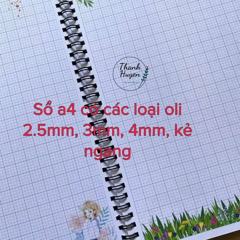 sổ luyện chữ đẹp oli, caro, kẻ ngang (Tặng giấy viết tên) 7