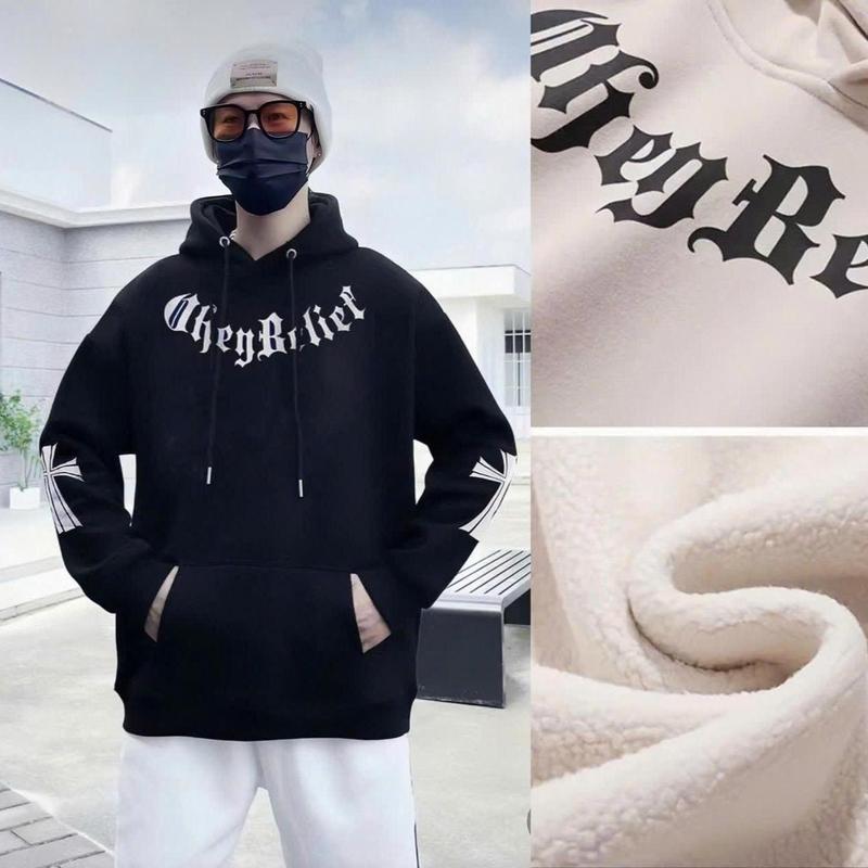 Áo Hoodie nam nữ , chất nỉ lông cừu dầy dặn cao cấp ko bị xù lông , có full size 45 đến 135kg Menswear Dài Tay