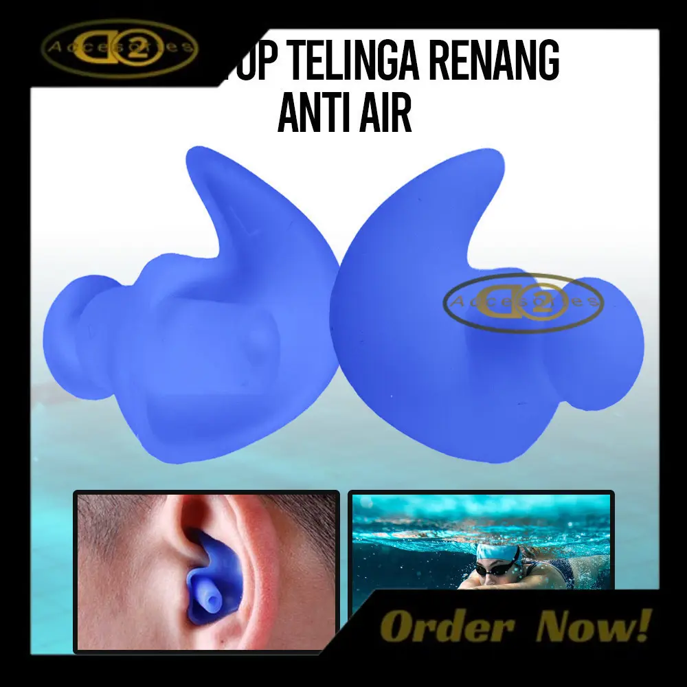 Promo Termurah Penutup Telinga Earplug Renang Anti Air - 00NT