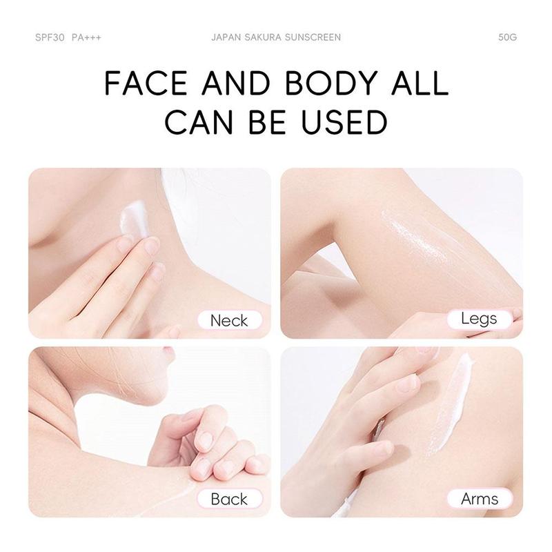 Product Introduction of LAIKOU JAPAN Sakura Sunscreen SPF 50 PA UV Protector 50g 40