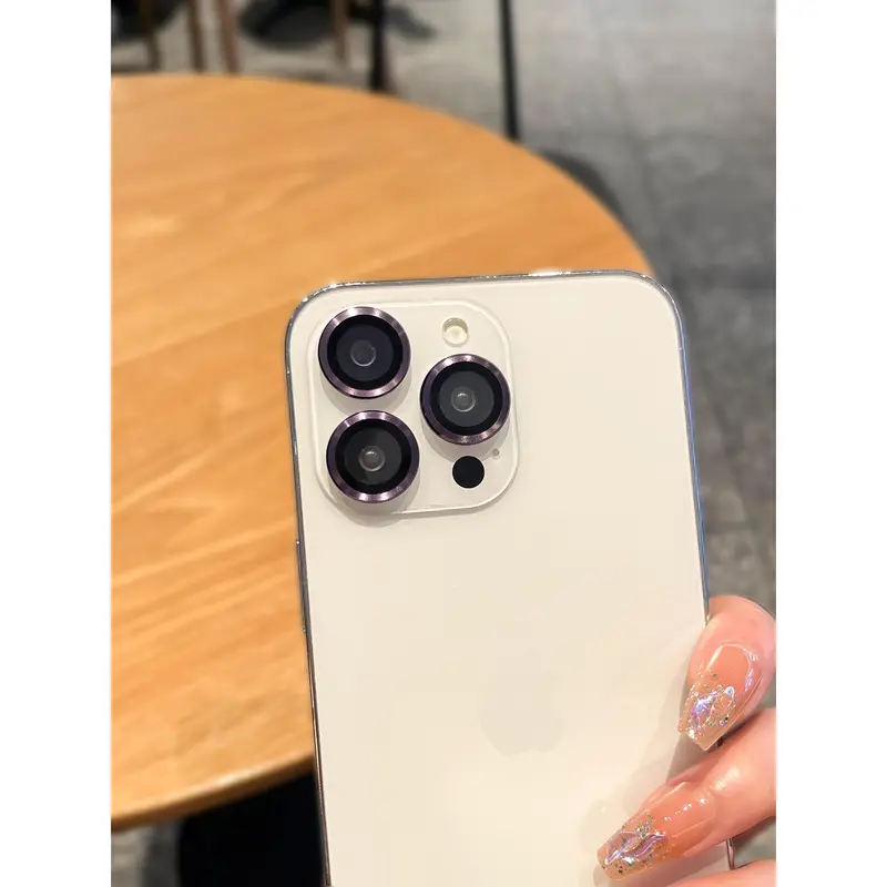 Bảo Vệ Ống Kính Máy Ảnh, Vòng Kim Loại, Kính, Dành Cho iPhone 16 11 12 13 14 15 Pro Max Plus, Bao Phủ Toàn Bộ, Phim Ống Kính Bảo Vệ Camera 7