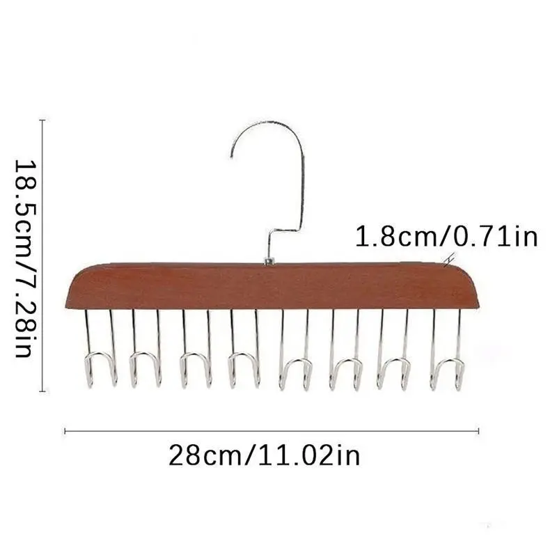 Hanger Kayu Rak Penyimpanan Pakaian Dalam Kamisol Gantungan Baju Anti Slip - Model Terbaru 7