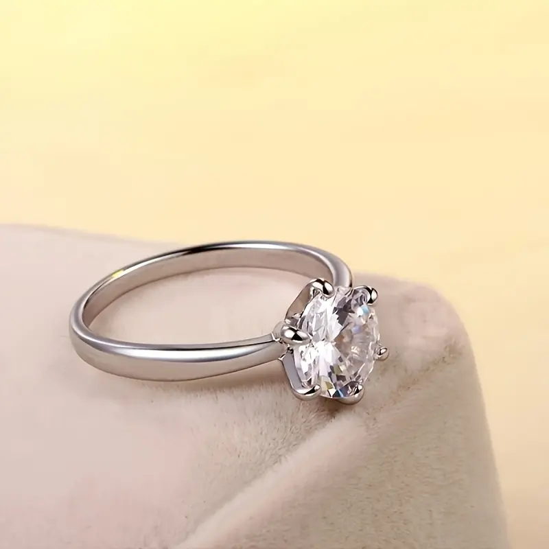 3-Piece 925 Silver Moissanite Jewelry Set, Wedding Party Daily Wear Surprise Gift for Christmas Mother's Day 7