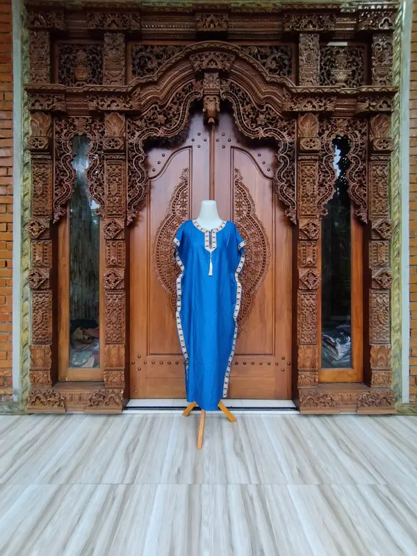 TERBARU DASTER KAFTAN BUSUI RESLETING DEPAN BAHAN RAYON SIZE LD 120 CM 5
