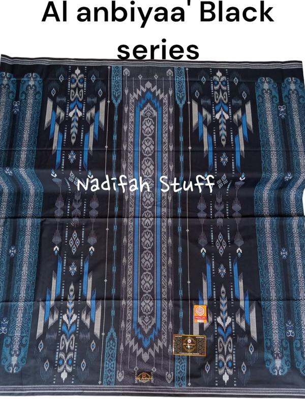Al anbiyaa Black Series Sarung Pria Dewasa Motif BHS ARDAN Katun Nyaman 1
