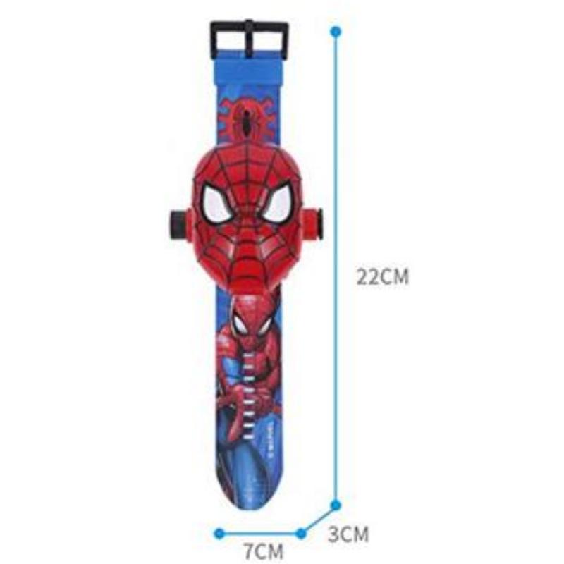COD Digital Projection Cartoon Watch Toy Spider-Man Flippable LED Sports Watches For Boys 8