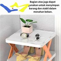Gambar Rak sepatu X tempat rak sepatu susun rak sendal tempat sendal rak serbaguna plastic dari LM.officel.store Kota Surabaya 5 Tokopedia