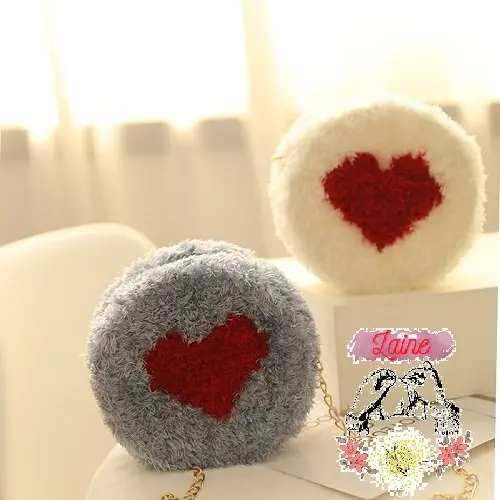 (Xả kho - Có hướng dẫn) Túi tự đan trái tim tròn yêu thương